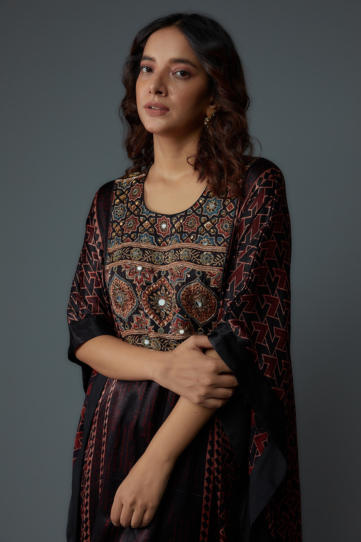大型 NEW ETHNIC Seidea Print Design 大型 NEW ETHNIC Seidea Print Design Multicolor printed dress