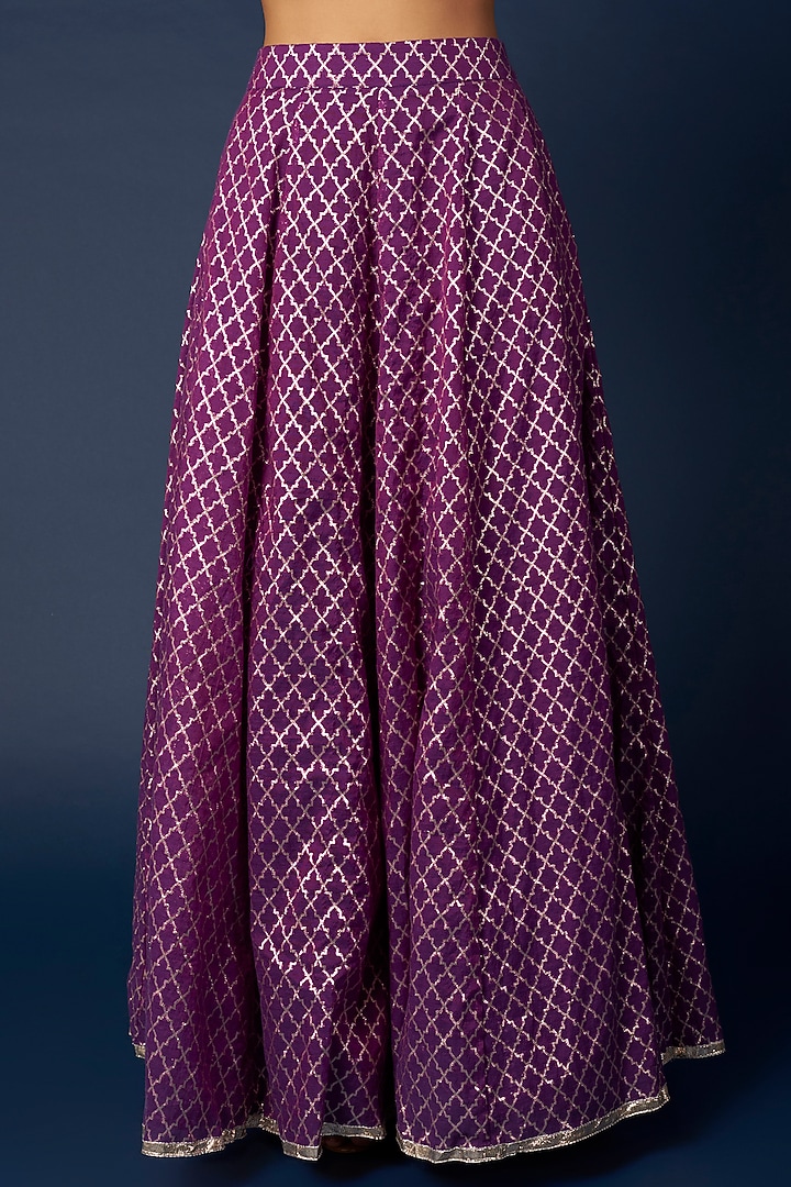 Green Banarasi Silk Printed Kurta Set by Priyanka Jha at Pernia's Pop Up Shop