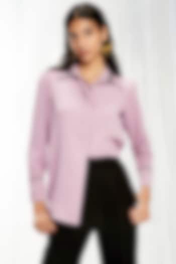 Amethyst Orchid Pure Crepe Shirt by Pocketful Of Cherrie
