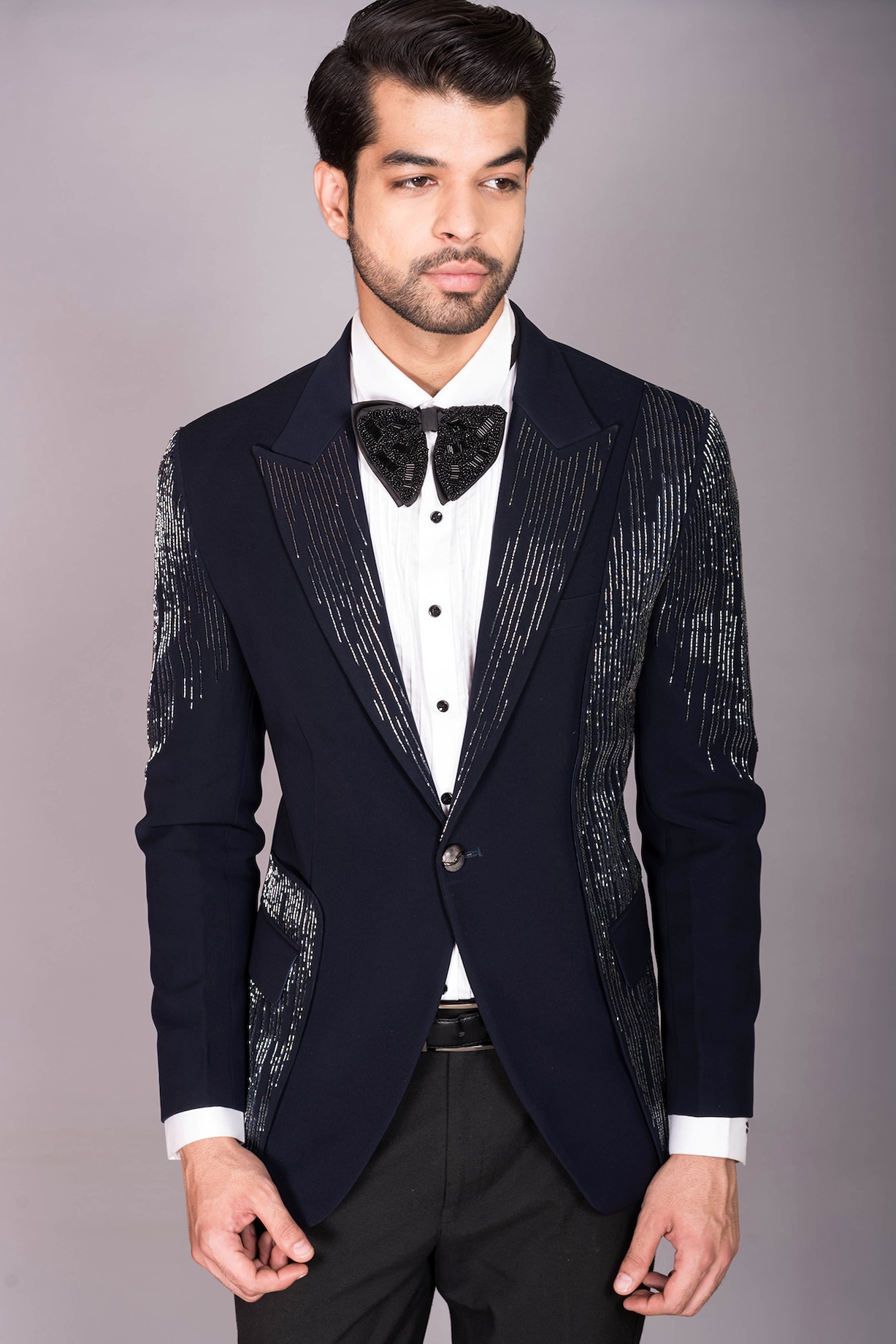 Buy Pkin Blue Japanese Polynosic Cutdana Embroidered Tuxedo Set At Perniaspopupshopmen 2024 7716