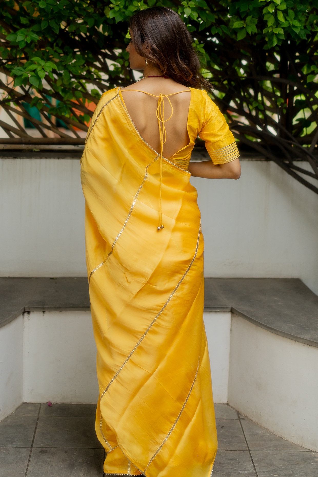 Bright Yellow Handwoven Mulberry Staple Silk Saree With Chiccha Pallu -  Loomfolks