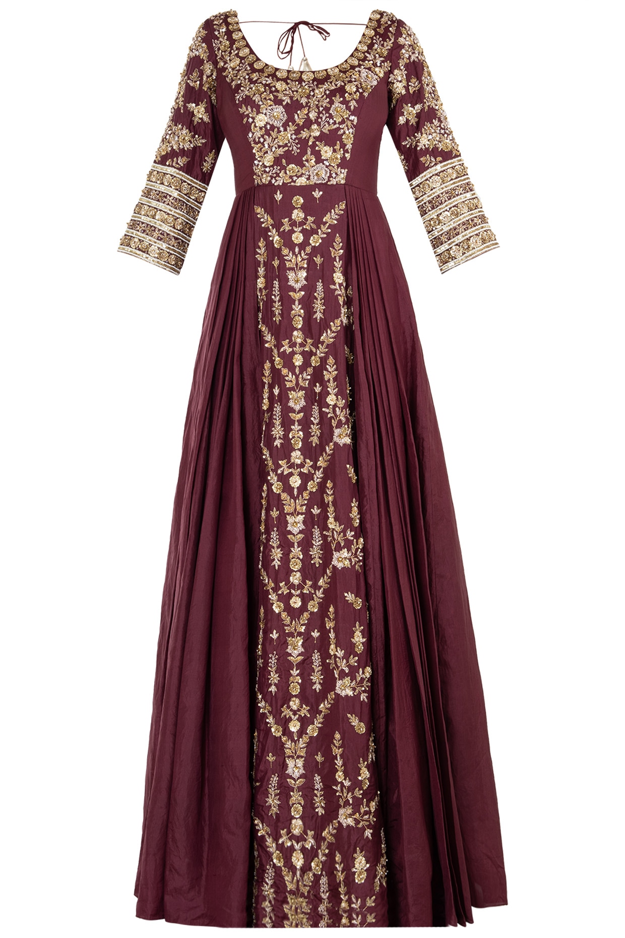 Buy Wine Colour Gown for Women Online from India's Luxury Designers 2024