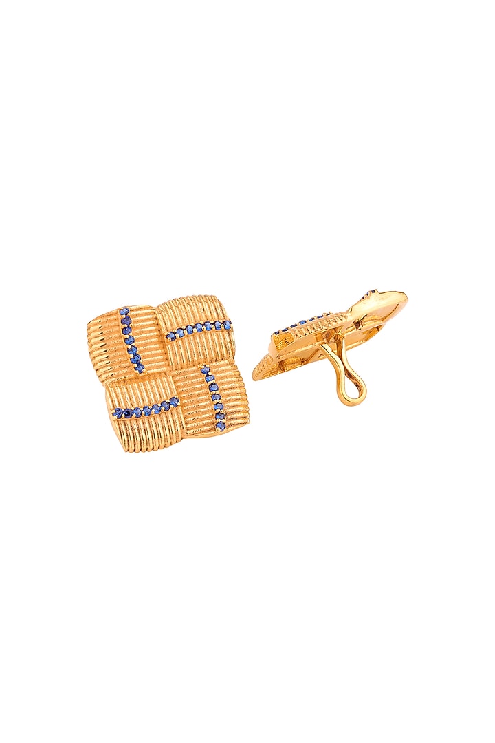 Yellow Gold Plated Sherwani Buttons In Sterling Silver (Set of 13) by Plume Men at Pernia's Pop Up Shop