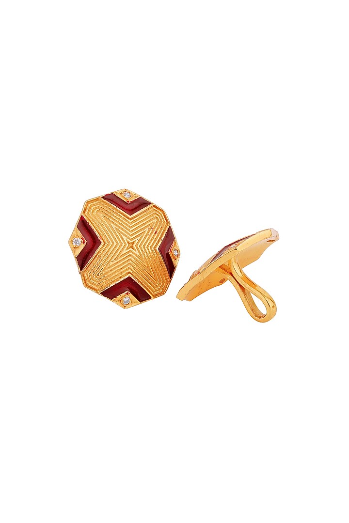 Yellow Sherwani Buttons In Sterling Silver (Set of 13) by Plume Men at Pernia's Pop Up Shop
