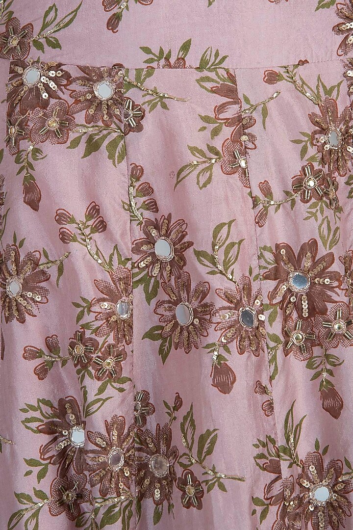 Pink embroidered lehenga set available only at Pernia's Pop Up Shop.