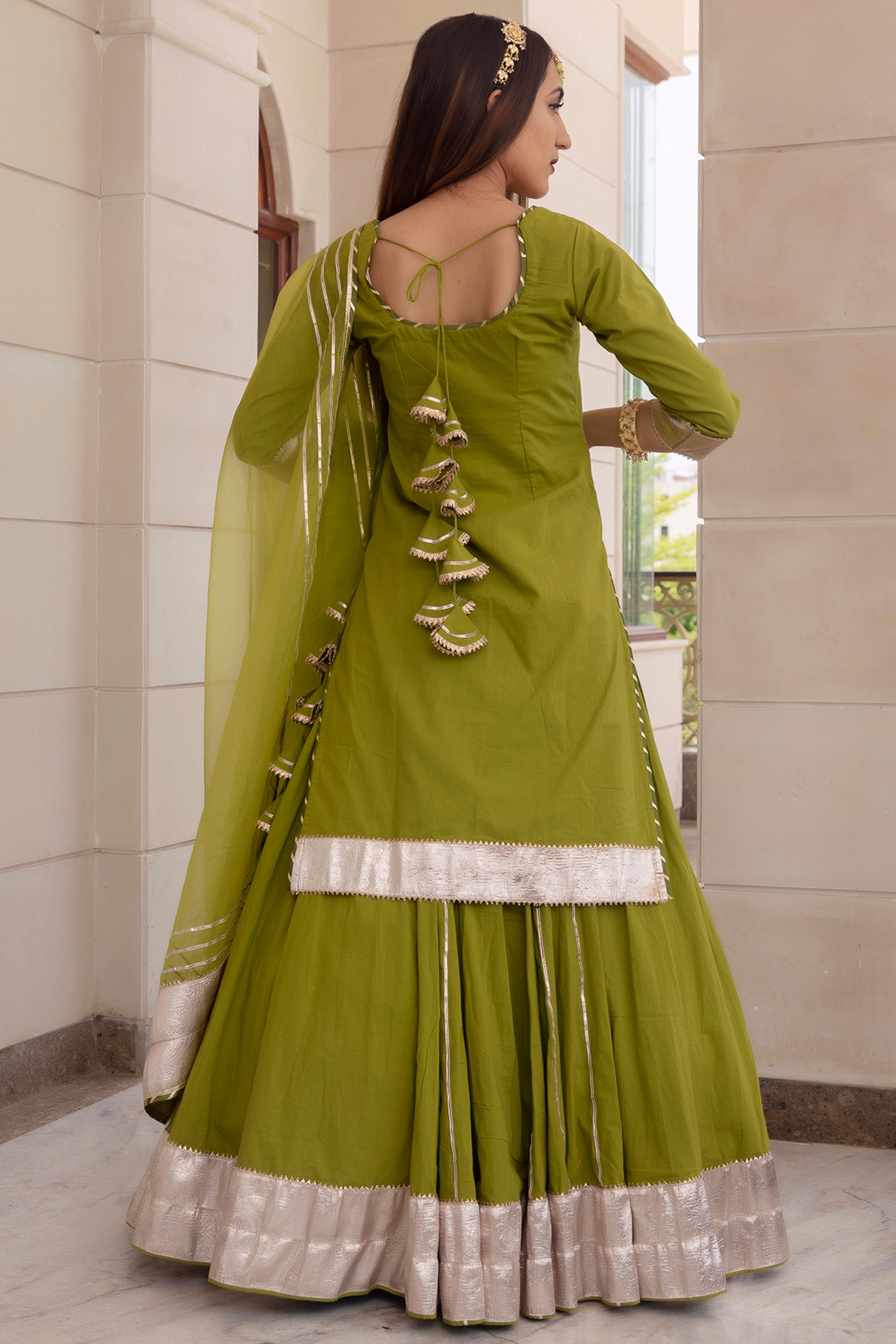 Punjabi kurti with on sale skirt