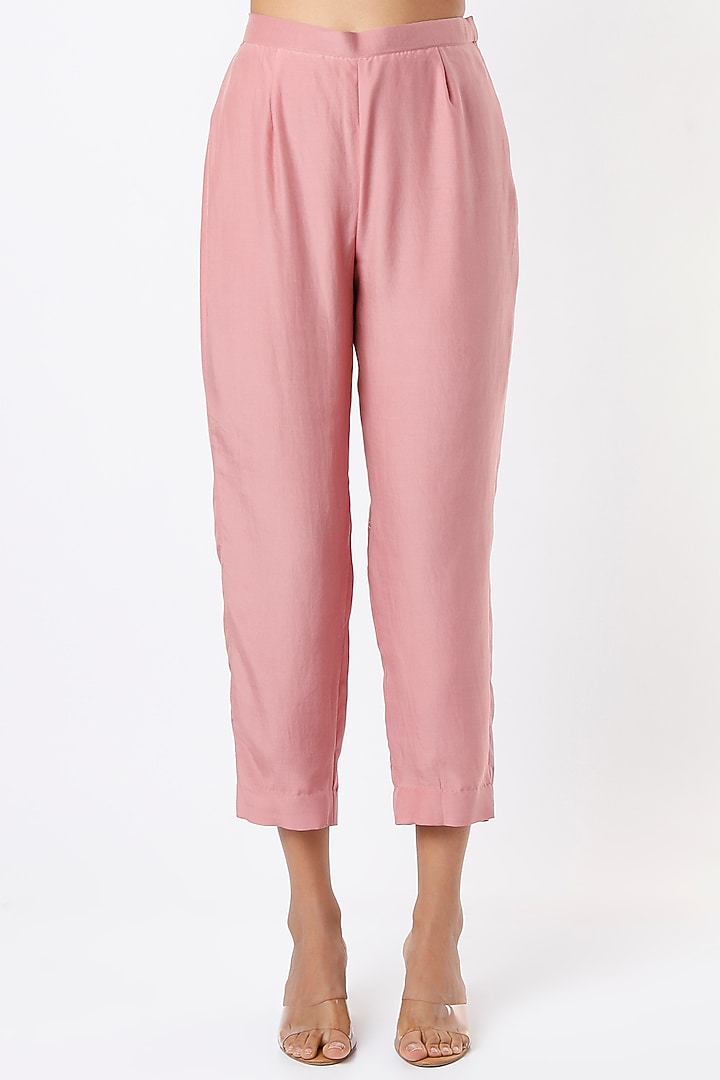 Rose Gold Cotton Silk Tunic Set by Made in Pinkcity at Pernia's Pop Up Shop