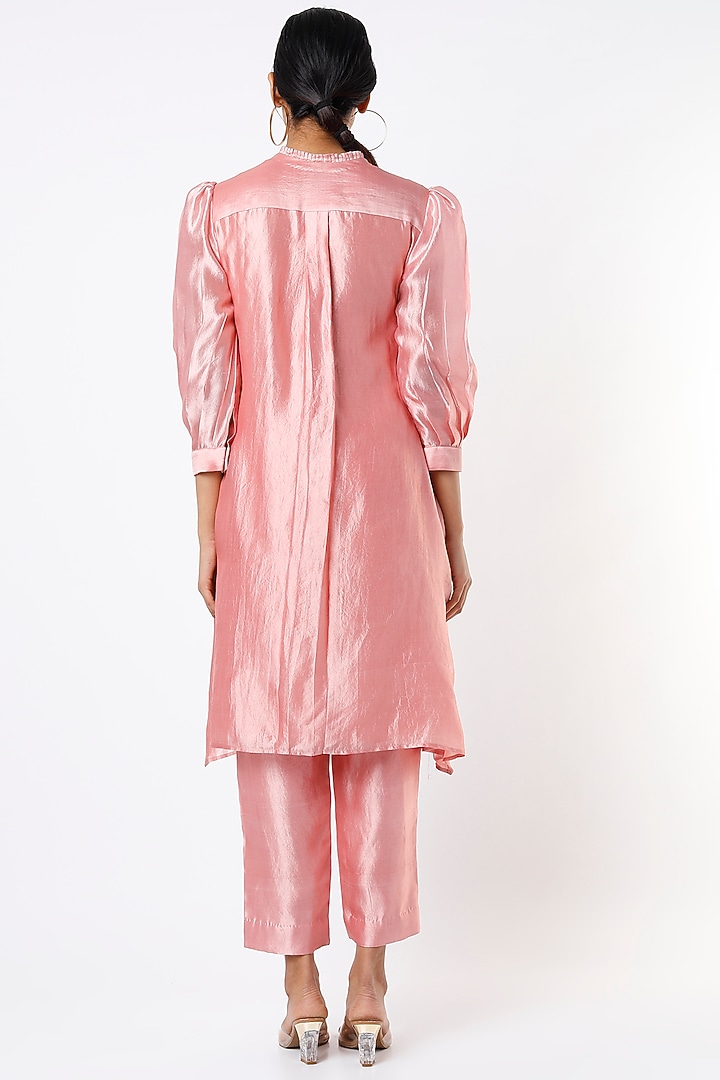 Rose Gold Embroidered Tunic Set by Made in Pinkcity at Pernia's Pop Up Shop