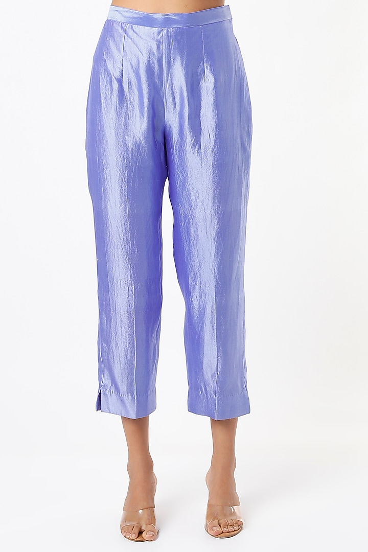 Blue Embroidered Tunic Set by Made in Pinkcity at Pernia's Pop Up Shop