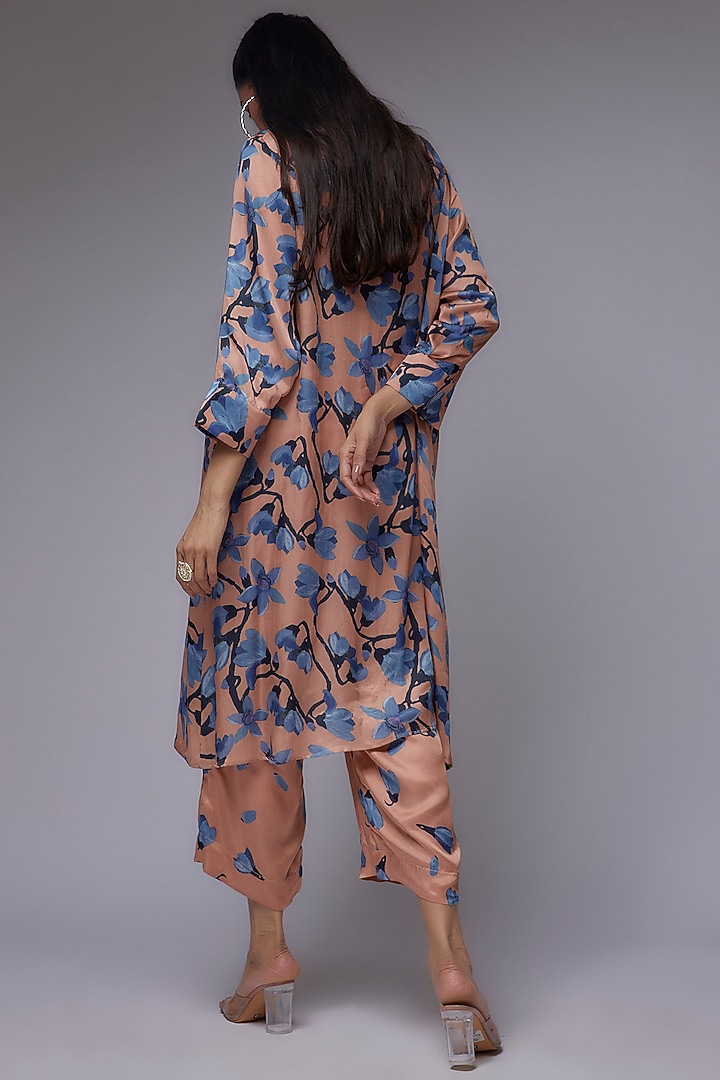 Pecah Modal Satin Printed Tunic Set by Made in Pinkcity at Pernia's Pop Up Shop