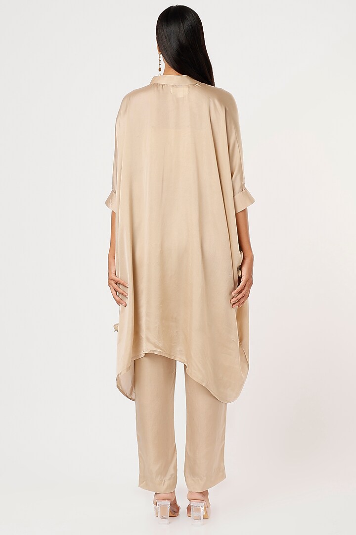 Ivory Embroidered Tunic Set by Made in Pinkcity at Pernia's Pop Up Shop
