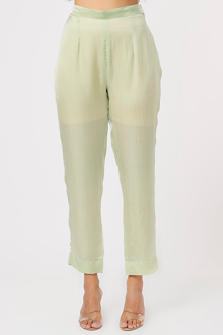 Green Embroidered Tunic Set by Made in Pinkcity at Pernia's Pop Up Shop
