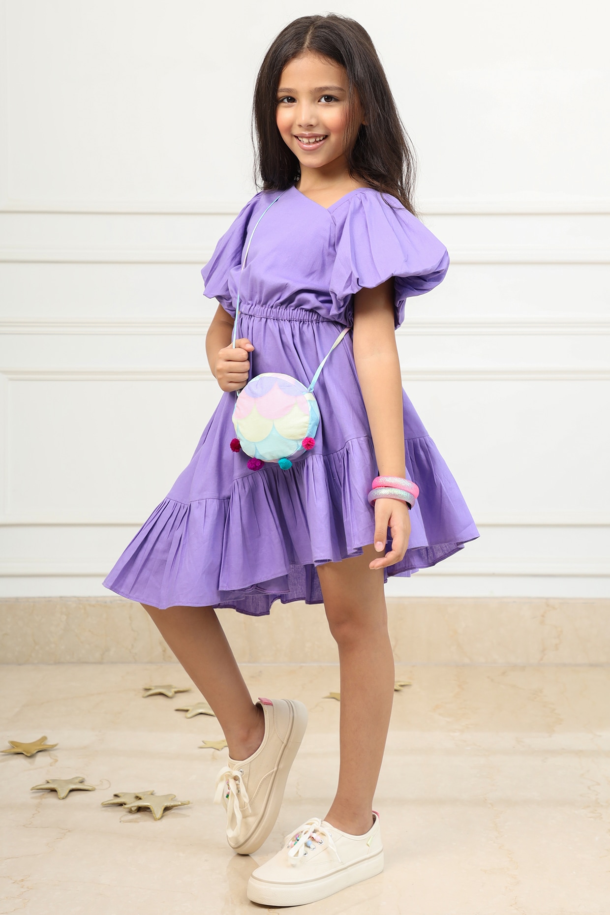 Purple dress for 5 best sale year old