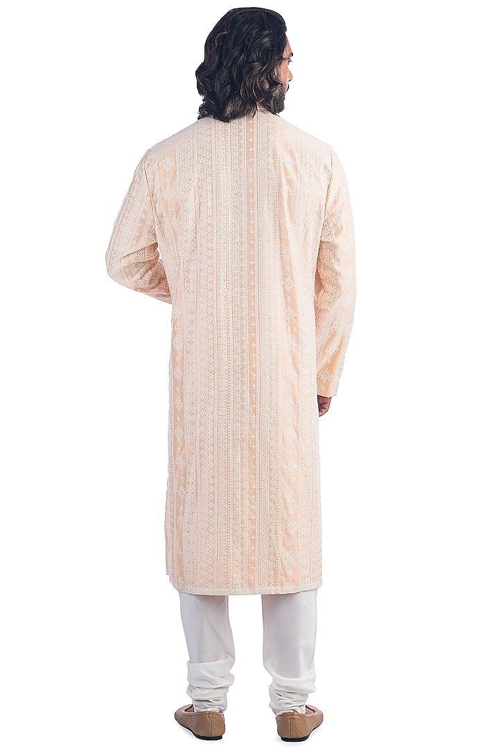 Mango Moonga Silk Kurta Set by Poonam Kasera at Pernia's Pop Up Shop