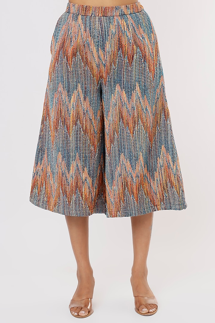 Multi-Coloured Co-Ord Set In Jacquard by Pooja Zaveri at Pernia's Pop Up Shop