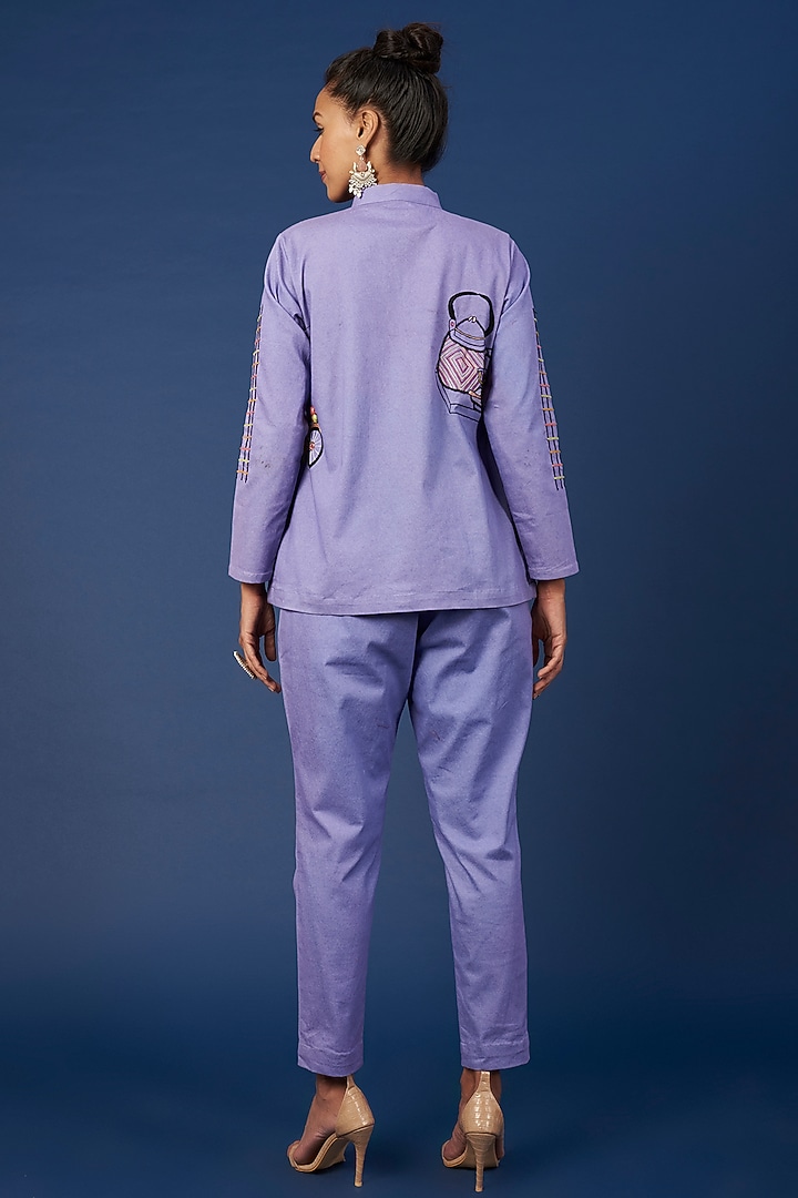 Blue Denim Co-Ord Set by Pooja Zaveri at Pernia's Pop Up Shop