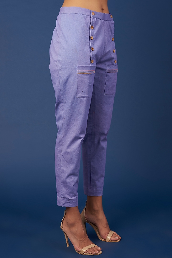 Blue Denim Co-Ord Set by Pooja Zaveri at Pernia's Pop Up Shop