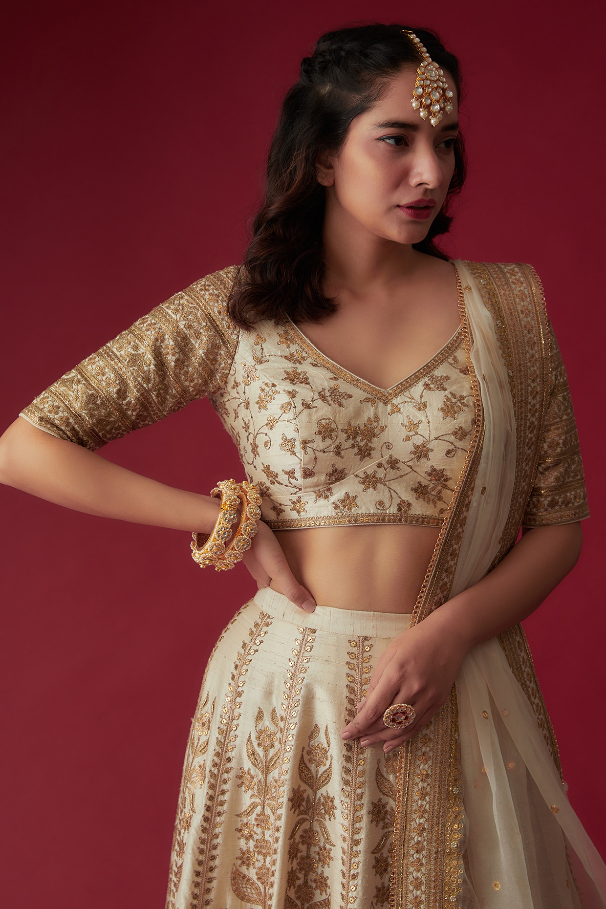 Soch Womens Gold Tissue Sleeveless Blouse : Amazon.in: Fashion