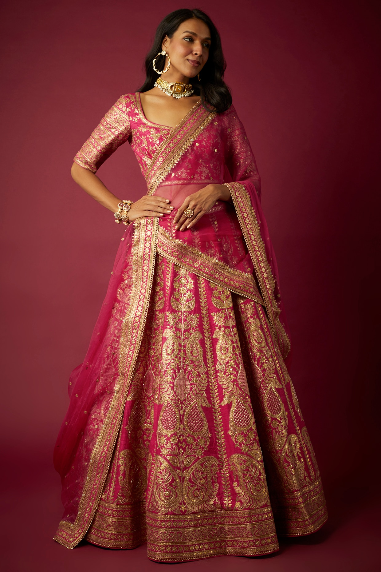 Latest Trends in Banarasi Lehenga Designs for Weddings – WeaverStory
