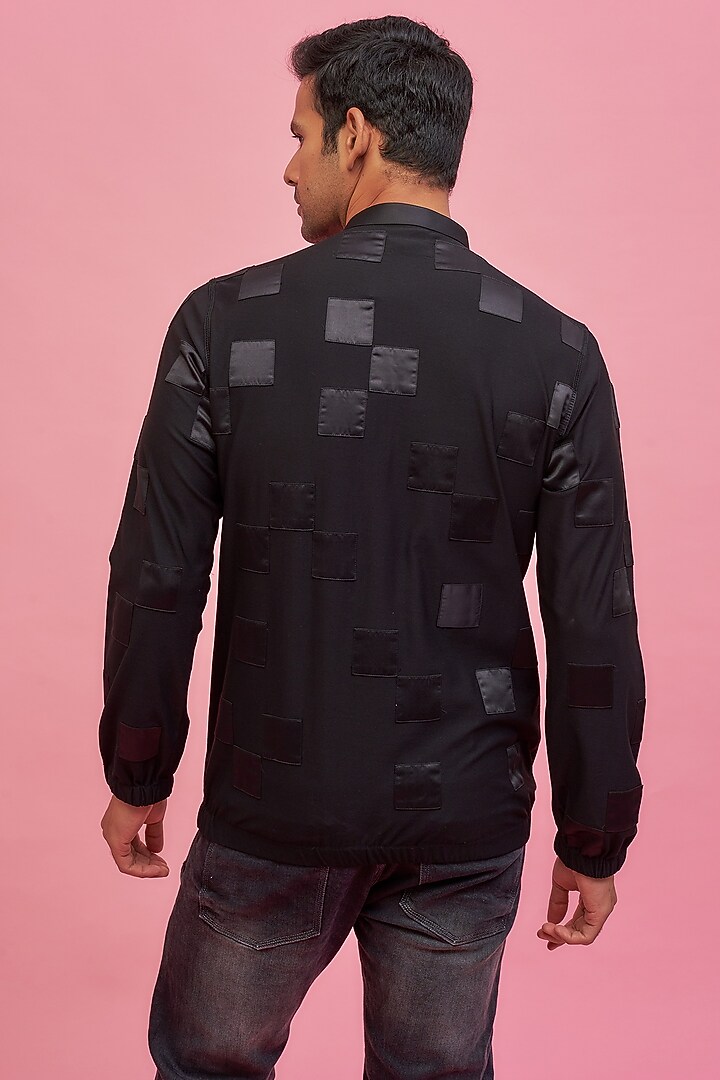 Black Lycra Cotton Party Wear Shirt by POUR LUI at Pernia's Pop Up Shop