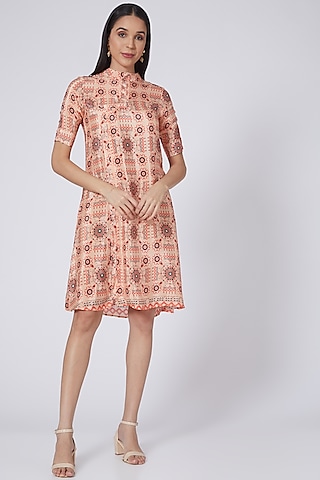 Blush Pink Printed Tunic by Pooja Bagaria