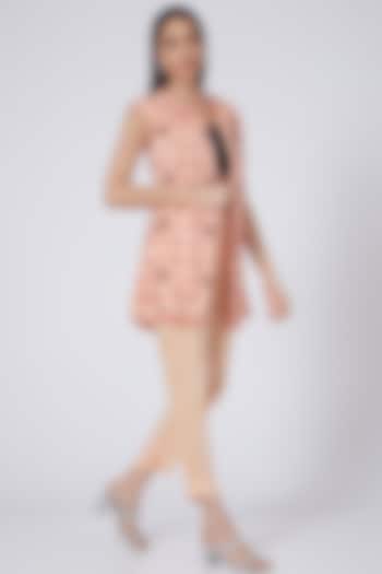 Blush Pink Crepe Co-Ord Set by Pooja Bagaria at Pernia's Pop Up Shop