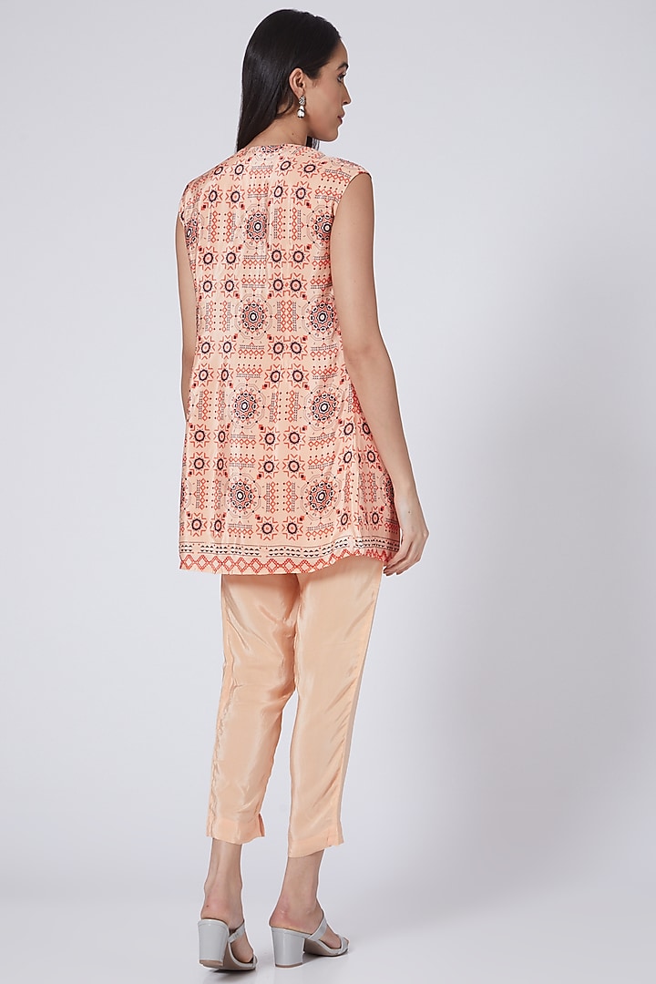 Blush Pink Crepe Co-Ord Set by Pooja Bagaria at Pernia's Pop Up Shop