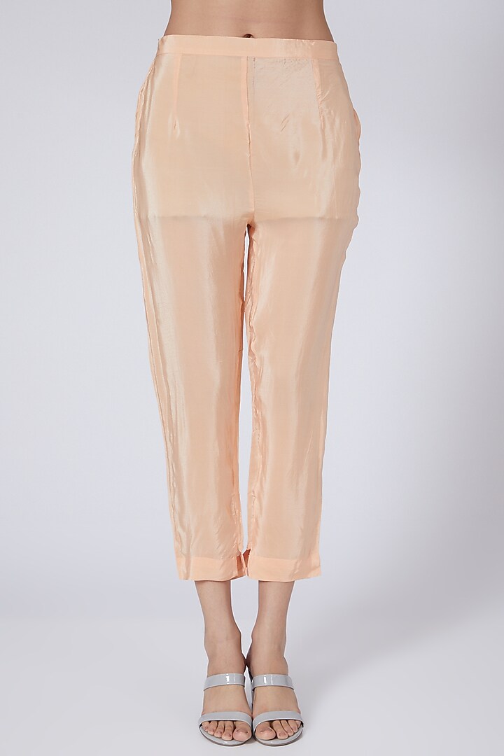 Blush Pink Crepe Co-Ord Set by Pooja Bagaria at Pernia's Pop Up Shop