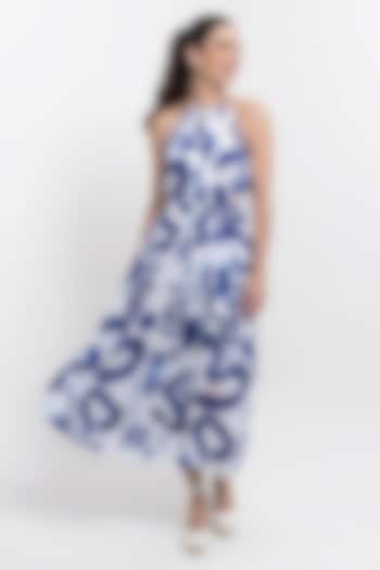 Multi-Colored Vegan Silk Printed Maxi Summer Dress by POP SUGAR at Pernia's Pop Up Shop