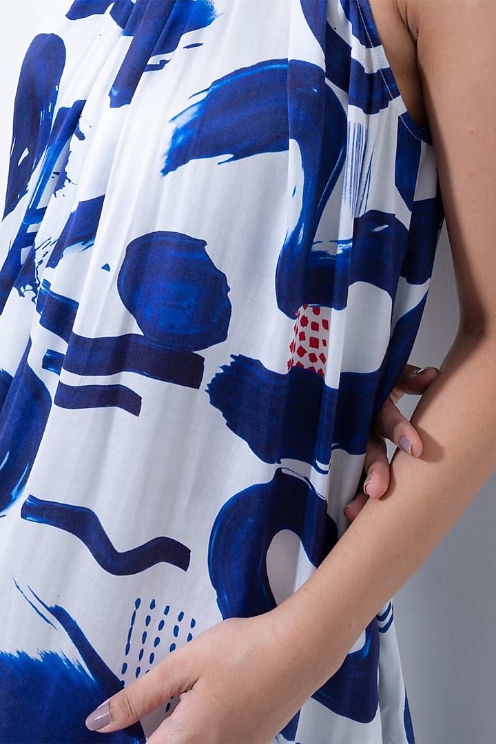 Multi-Colored Vegan Silk Printed Maxi Summer Dress by POP SUGAR at Pernia's Pop Up Shop
