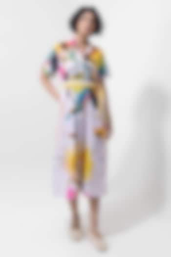 Multi-Colored Cotton Printed Summer Shirt Dress by POP SUGAR at Pernia's Pop Up Shop