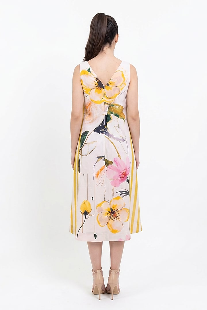 Multi-Colored Cotton Printed Maxi Summer Dress by POP SUGAR at Pernia's Pop Up Shop