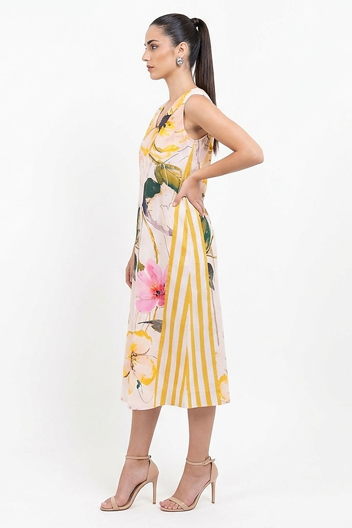 Multi-Colored Cotton Printed Maxi Summer Dress by POP SUGAR at Pernia's Pop Up Shop