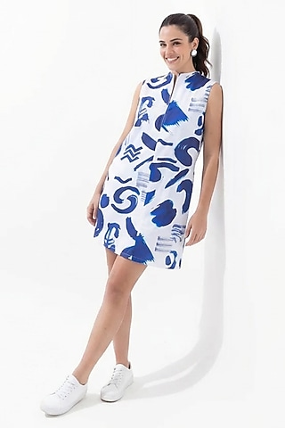 Shop Powder Blue Zodiac Printed Dress for Women Online from India's Luxury  Designers 2026