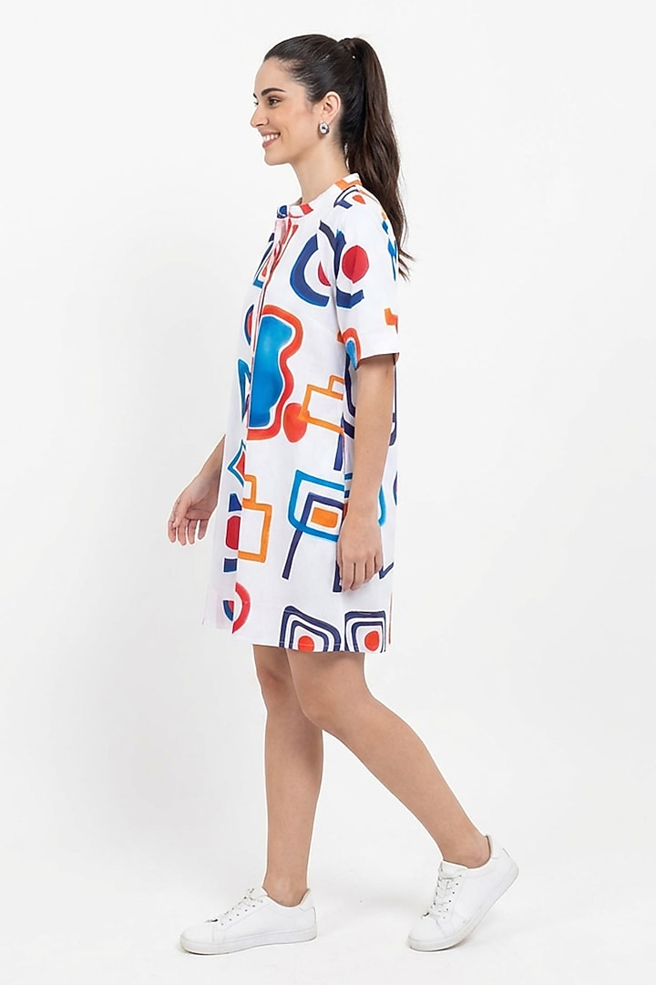 Multi-Colored Cotton Printed Summer Dress by POP SUGAR at Pernia's Pop Up Shop