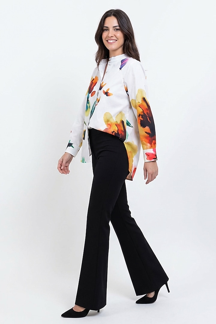 Multi-Colored Cotton Printed Shirt by POP SUGAR at Pernia's Pop Up Shop