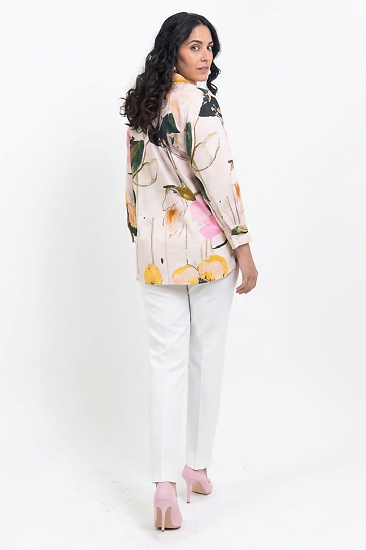 Multi-Colored Cotton Printed Shirt by POP SUGAR at Pernia's Pop Up Shop