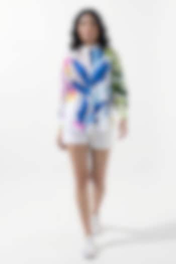 Multi-Colored Cotton Printed Shirt by POP SUGAR at Pernia's Pop Up Shop