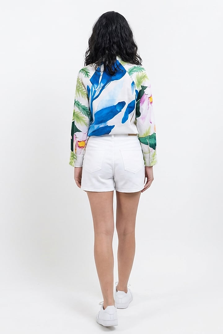 Multi-Colored Cotton Printed Shirt by POP SUGAR at Pernia's Pop Up Shop