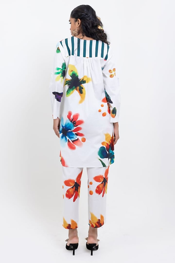Multi-Colored Cotton Printed Co-Ord Set by POP SUGAR at Pernia's Pop Up Shop