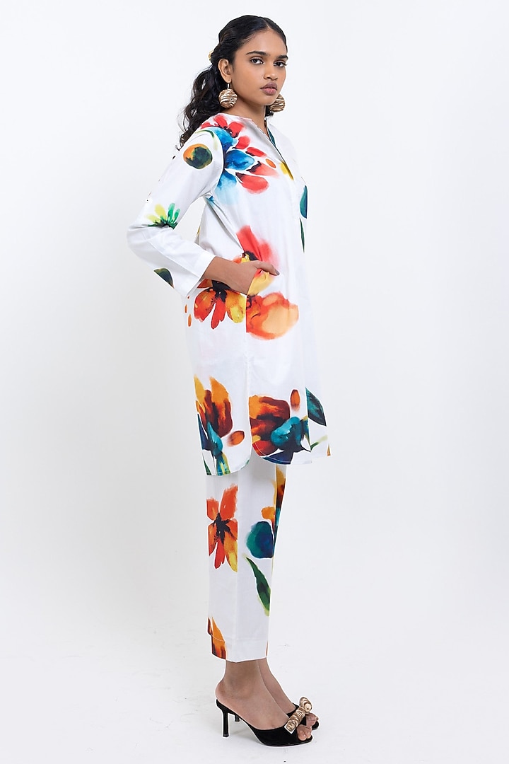 Multi-Colored Cotton Printed Co-Ord Set by POP SUGAR at Pernia's Pop Up Shop