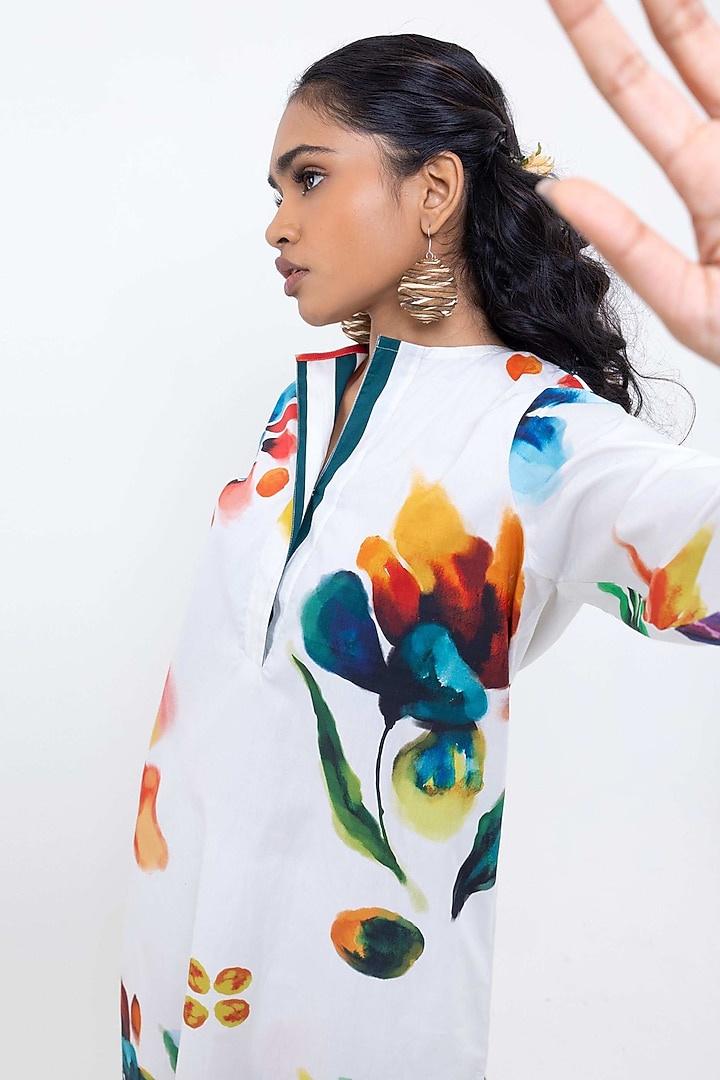 Multi-Colored Cotton Printed Co-Ord Set by POP SUGAR at Pernia's Pop Up Shop