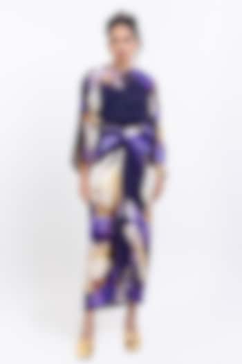 Jamuni Vegan Silk Floral Printed Sheer Top by POP SUGAR at Pernia's Pop Up Shop