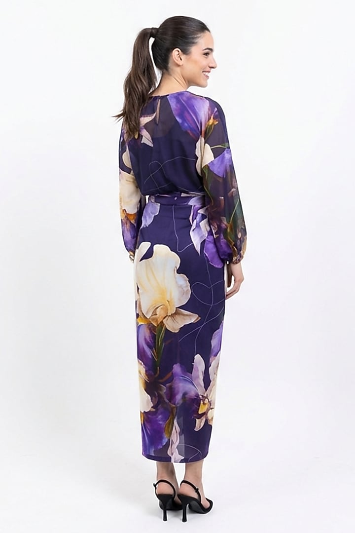 Purple Organza Printed Top by POP SUGAR at Pernia's Pop Up Shop