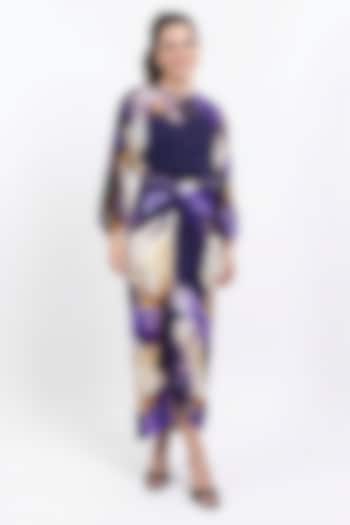 Purple Organza Printed Top by POP SUGAR at Pernia's Pop Up Shop