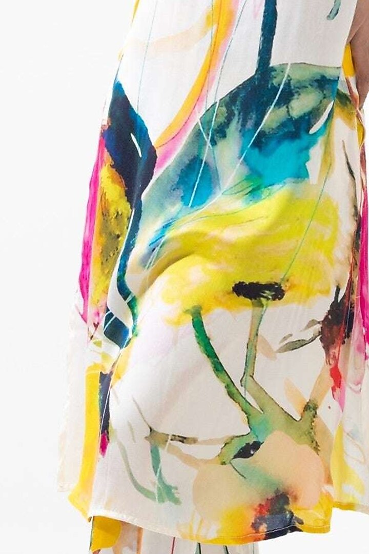Multi-Colored Vegan Silk Printed Co-Ord Set by POP SUGAR at Pernia's Pop Up Shop