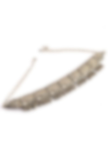 Silver Finish Ghungroo Necklace In Sterling Silver by Palace Of Silver