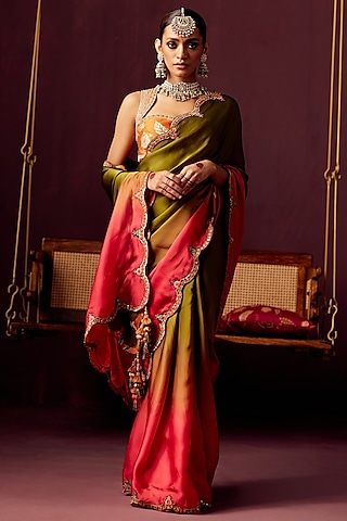 Buy Pista Green Sarees Online In India At Best Price Offers