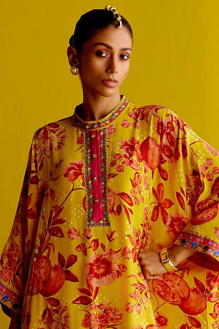 Yellow Crepe Co-Ord Set by Pooja Singhal at Pernia's Pop Up Shop