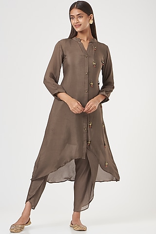 Mouse Georgette Tunic Set by POSHAAK